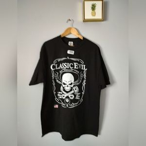 T Shirt Mens Alstyle Unisex graphic new size XL Black Skull New